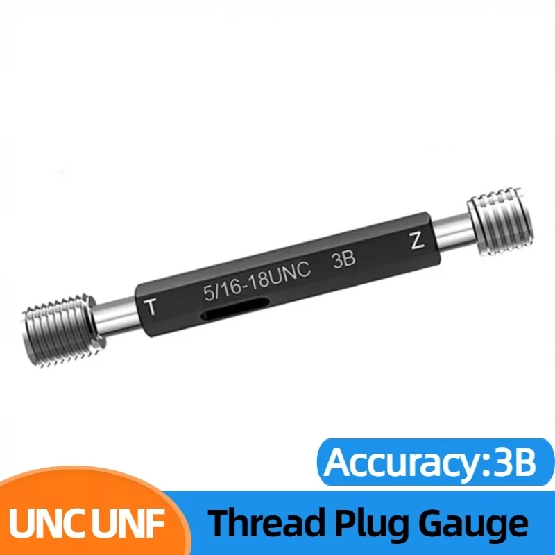 

1pc Thread Plug Gauge Steel Mer-cury Gage American Fine UNC UNF1/4 5/16 3/8 7/16 9/16 1/2 1-64 2-56 12-28 10-24 3B Measure Tool