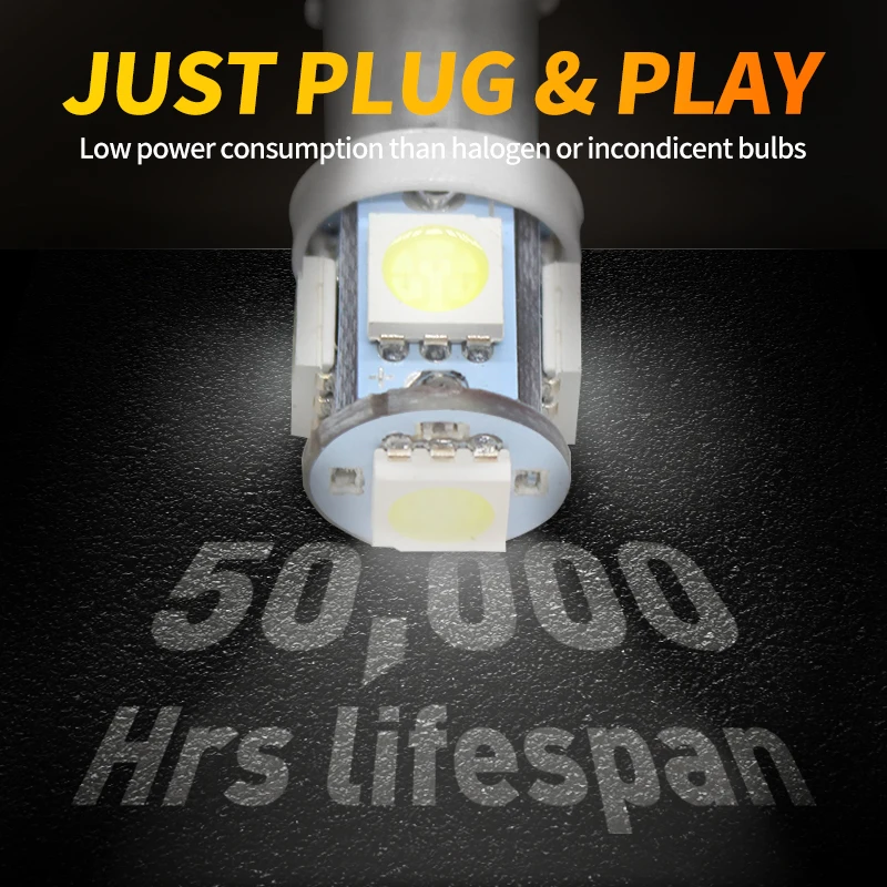 BA9S LED ڵ ȣ , 5050 5SMD ڵ ׸ ,   , ̵  Ŀ , 12V, 24V , 10 