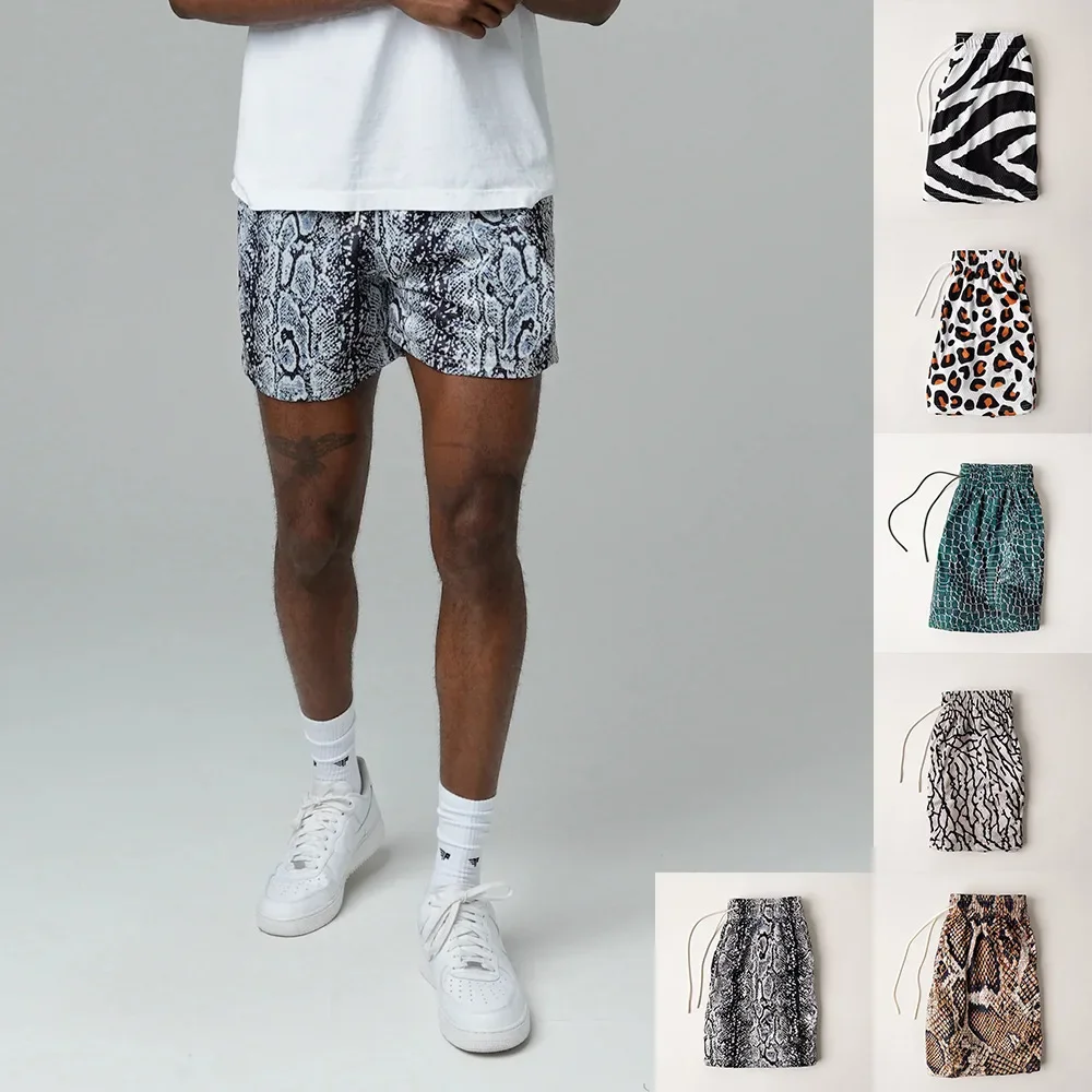 New American Style Casual Sports Shorts Outdoor Men's Trendy Fitness Running Training Digital Print Shorts Skateboard Sport Pant