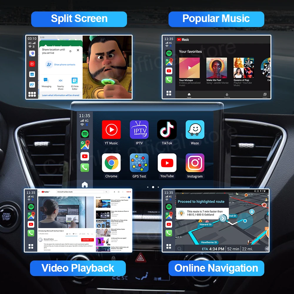 CarlinKit CarPlay Ai Box ȵ̵ 13 Plus QCM6125 8 ھ  ȵ̵ Auto & CarPlay  USB  OEM  CarPlay FOTA ׷̵ 