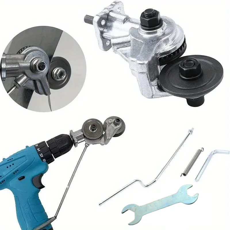 Electric Drill Plate Cutter Metal Sheet Cutter Tool Nibbler Drill Electric Metal Shears Drill Attachment Cutter Sawing Machines