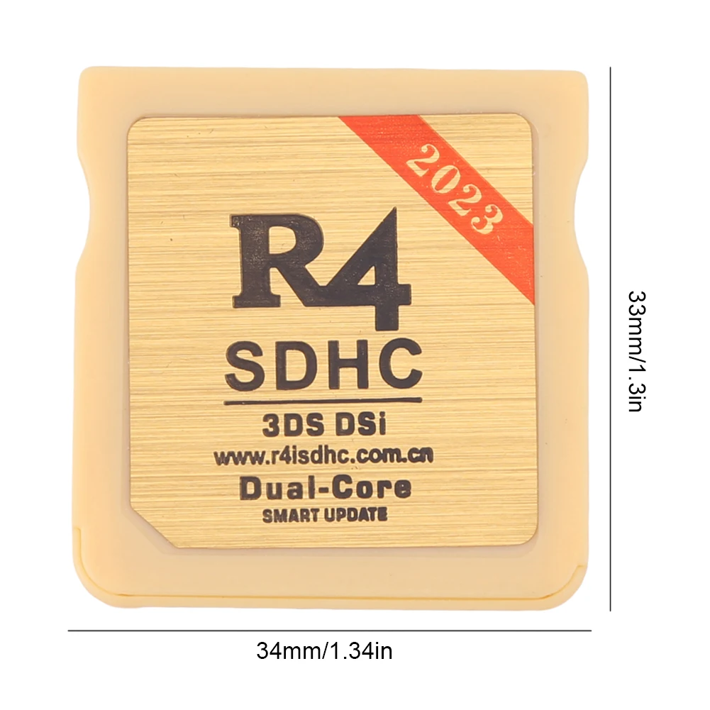 닌텐도 3DS 용 보안 디지털 메모리 카드, R4 SDHC 어댑터, 골드 화이트 휴대용 플래시 카드, 비디오 게임 카드