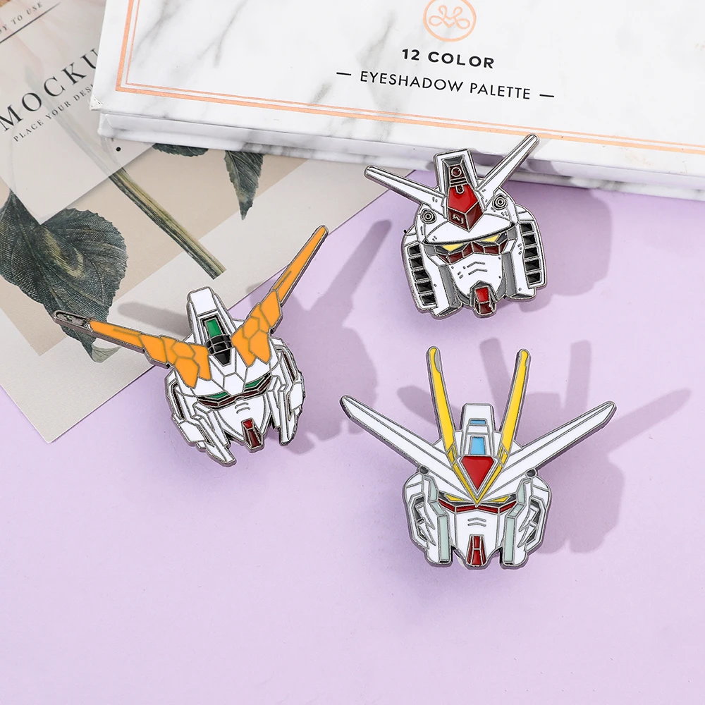 Broches Pin's Têtes Gundam Lot 3 Pcs