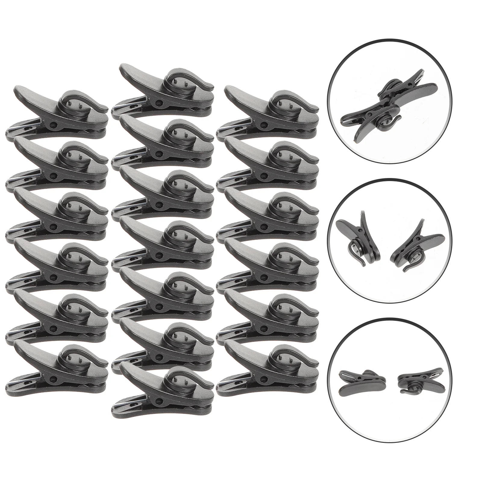 

20Pcs Lapel Microphone Clip Microphone Lapel Tie Clip Lapel Mic Clamp for Lapel Mic