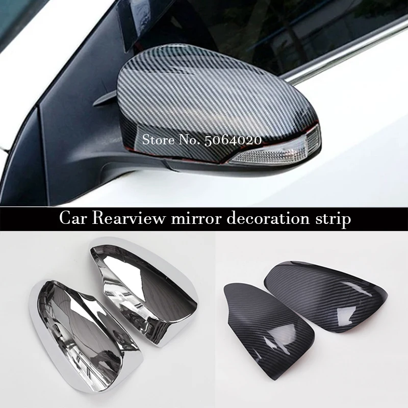 

ABS Chrome Car Side Door rearview mirror Cover Trim Sticker Car Styling For Toyota Avensis 2015 2016 2017 2018 2019 Accessories