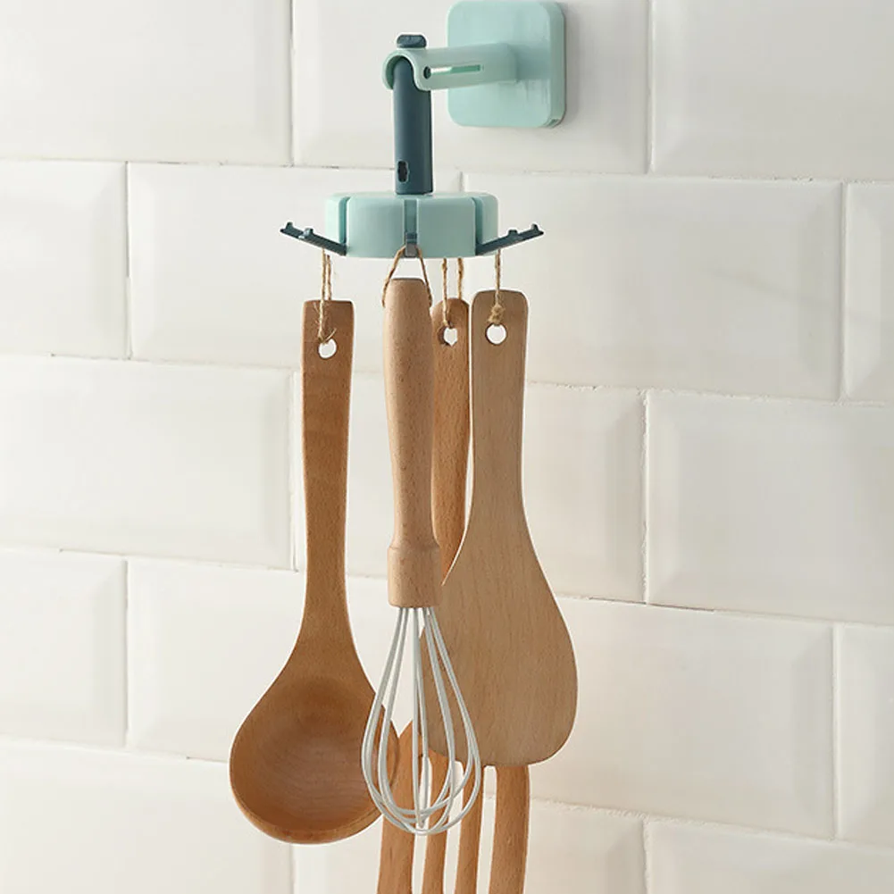 

Kitchen Hook Multi-Purpose Hooks 360 Degrees Rotated Rotatable Rack For Organizer And Storage Spoon Hanger Accessories