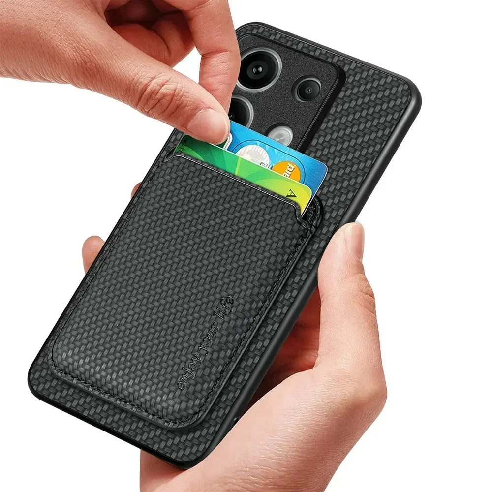 Luxury Leather Magnetic Detachable Card Holder Case