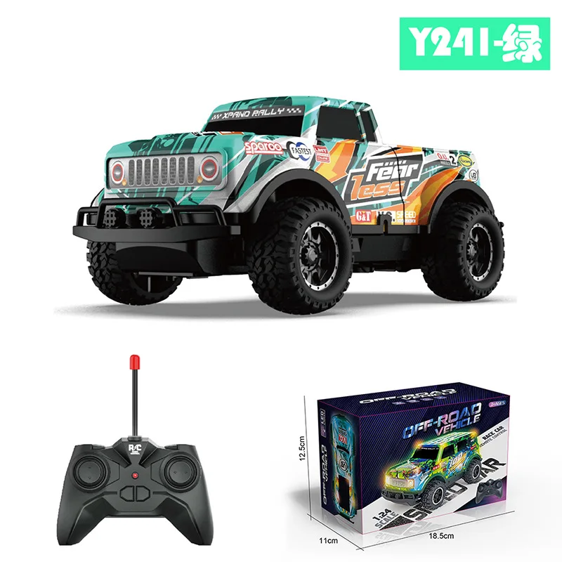 Rc New 2023 Simulation Off-Road Remote Control Car 1:24 Y240 With Lights Without Battery Children'S Remote Control Toy Gift