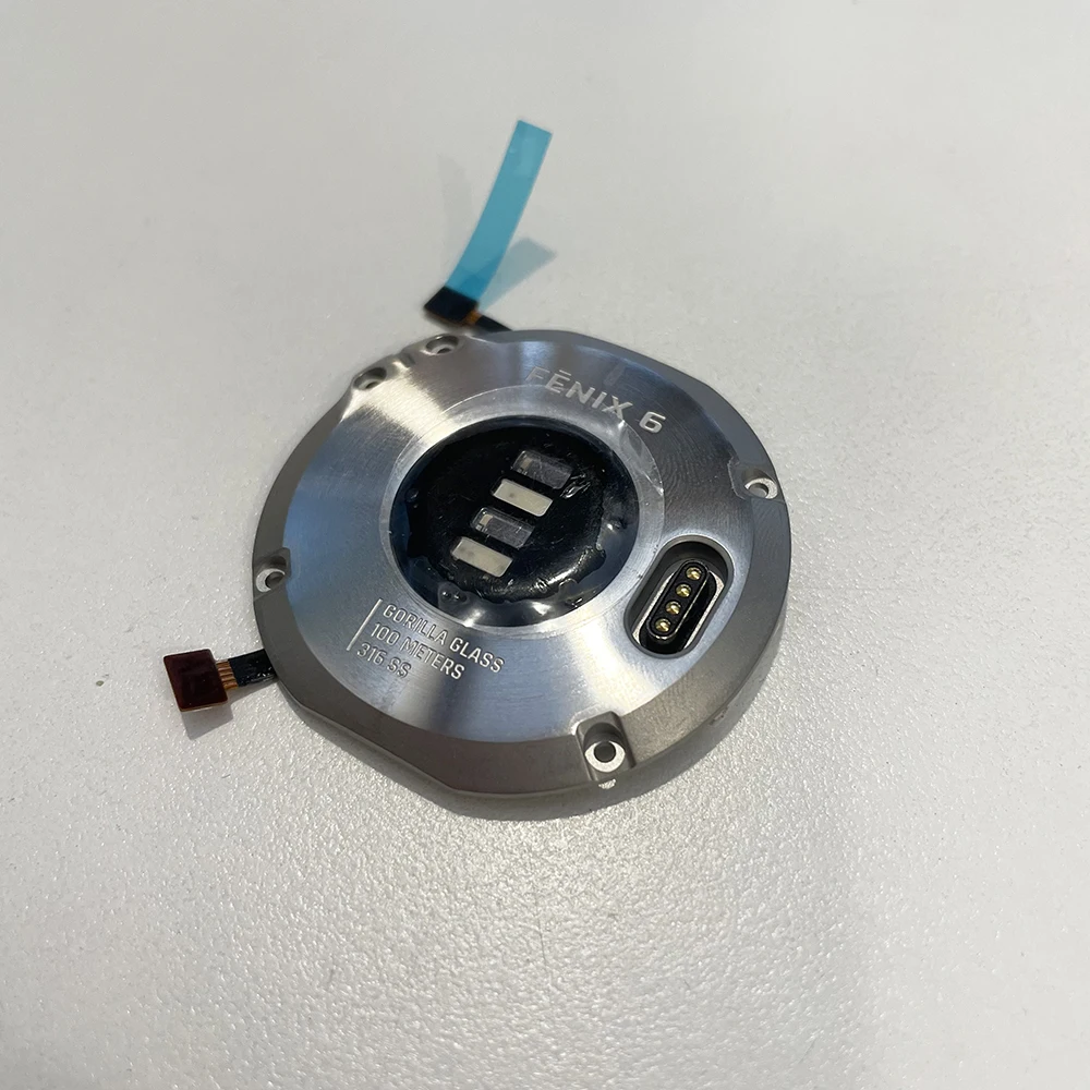 Tampa Traseira sem Bateria para Garmin Fenix Pro Fenix6 Tampa Traseira com Parte do Sensor de Frequência Cardíaca