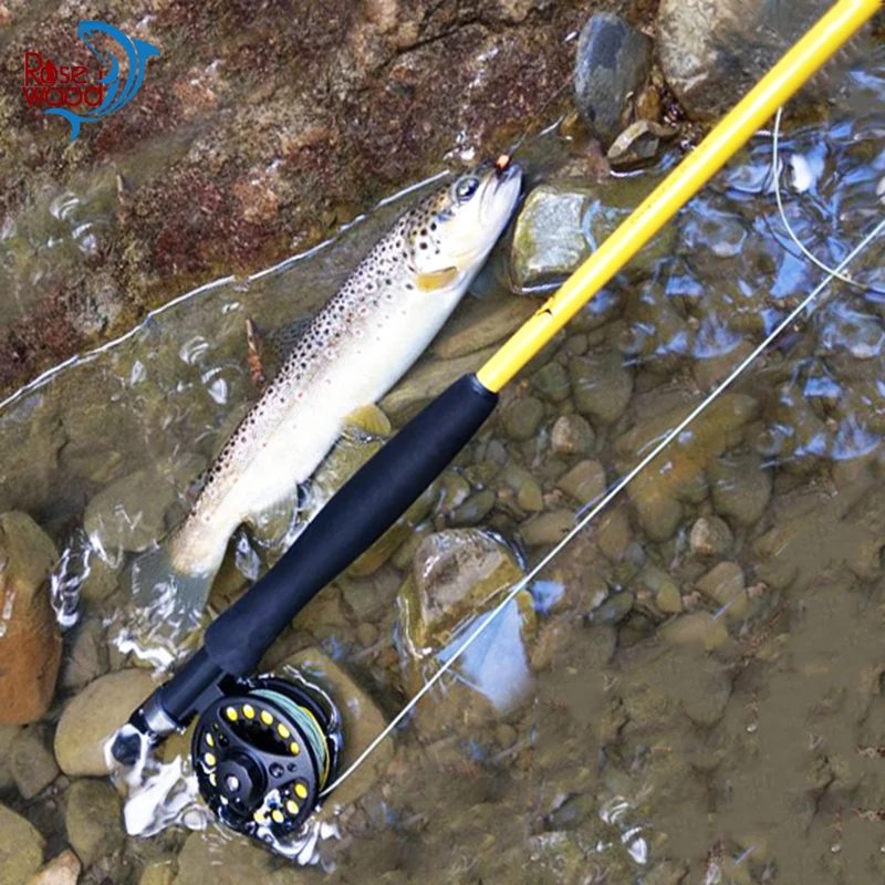 Rosewood66TelescopicFlyFishingRodPortableFastTroutLure