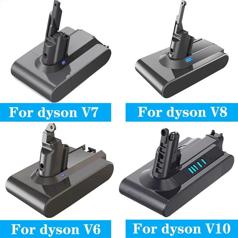 

21.6V 4000mAh/6000mAh Lithium Batterie for Dyson V6 V7 V8 V10 Series SV12 DC62 SV11 sv10 Handheld Vacuum Cleaner Spare Battery