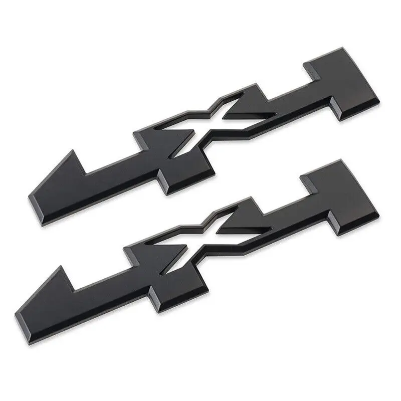 

2Pcs Black 4x4 Fender Door Side Cover Emblem for Silverado Ram 1500 2500 3500 Stickers Car Accessories Badge