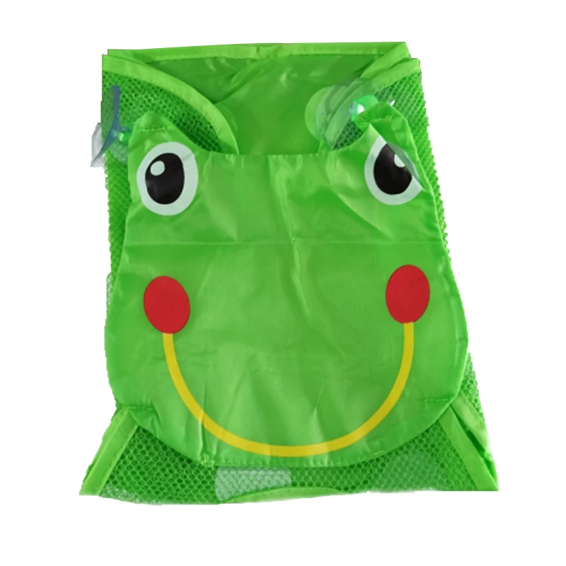 Baby Bath Toys Storage Bag Cute Duck Frog Mesh Net Kids Water Organizer