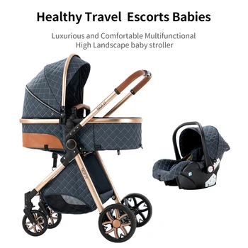 Luxury Portable 3 in 1 Baby Stroller Travel Pram