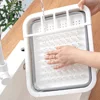 Kitchen Dry Storage Basket Drainer Organizer Foldable Dish Rack Dinnerware Bowl Rack Tableware Plate Storage Kitchen Accessories 5