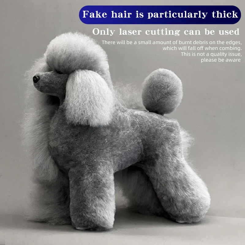 Dog Grooming Model Poodle dog pet professional beauty simulation wig model practice special skeleton environmentally friendly PE material