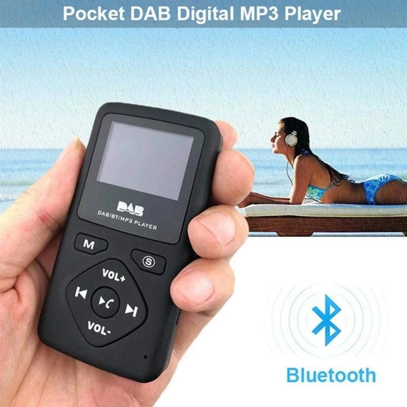 Sound Box Device DAB/DAB Digital Radio Bluetooth 4.0 Personal Pocket FM Mini Portable Radio Earphone MP3 Micro-USB for Home