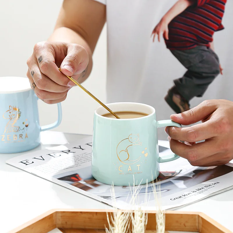 

Animal Paradise Ceramic Cup Net Red Cup Creative mug Student Gift Cup