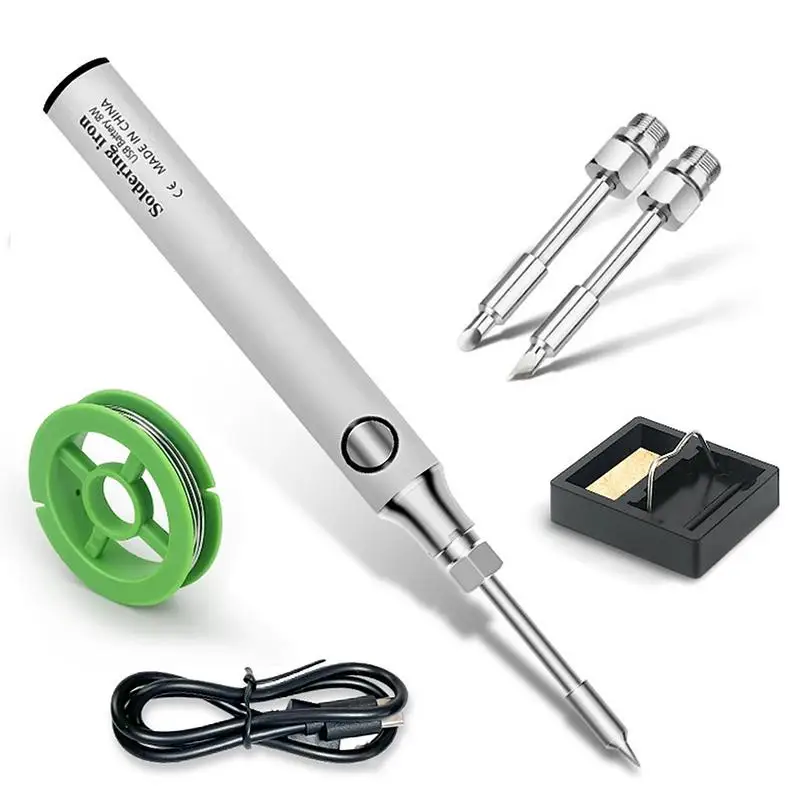 

Pencil Soldering Iron Portable USB Rechargeable Solder Iron 1100mAh 3 Modes 10W Welding Soldering Iron Tool For Metal Jewelry