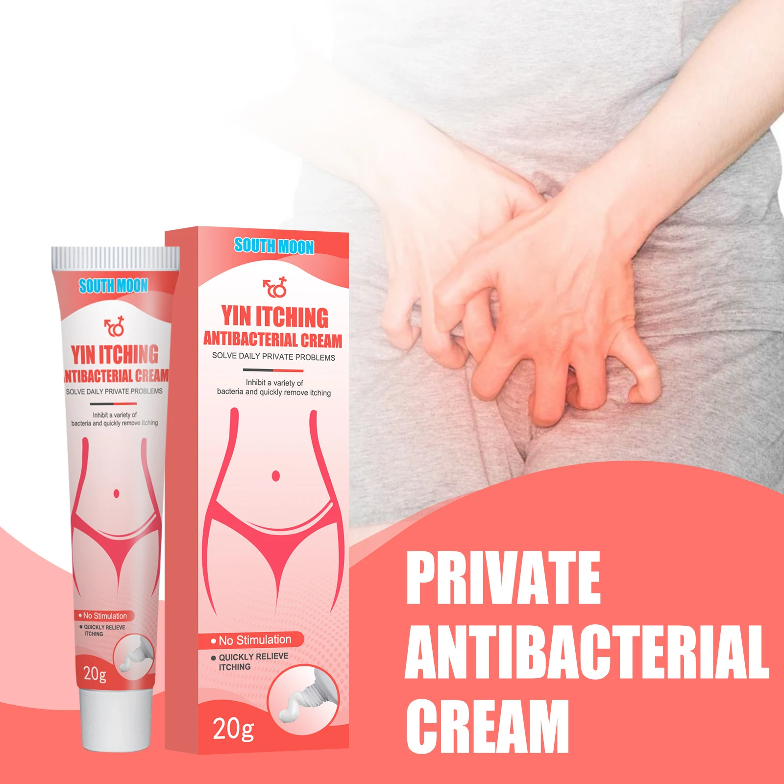 

Women private skin antibacterial cream anti itchy anti-inflammatory remove odor intimate part eczema ointment Dermatitis Anti-it