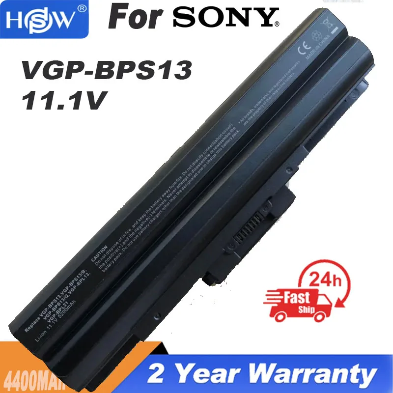 

5200mAh Battery For SONY Vaio VGN-AW VGN-CS VGN-FW VGN-NS VGN-NW BPS13/B VGP BPS13/Q VGP-BPS13B/B VGP-BPS13A/B VGP-BPS13/B Black