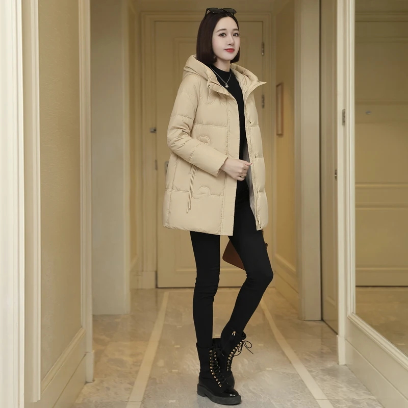 

2023 Women's Clothing Fashion High-End Temperament down Jacket Winter New 1021