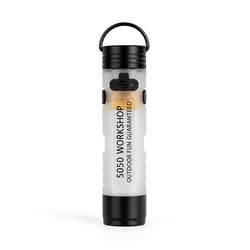 Compact Rechargeable LED Pocket Flashlight with Clip - On Hat and Keychain Attachment - Ideal for Camping and Outdoor Use (White)