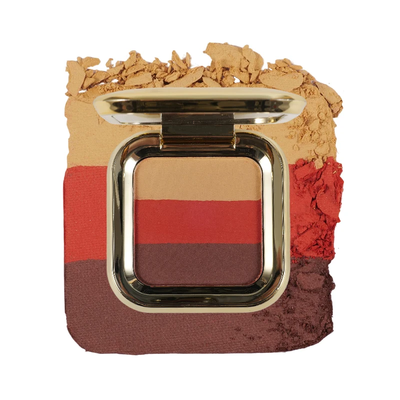 Mini 3-color eyeshadow palette-long-lasting, no-fly powders with matte super nice, mirror effect component, nice touch