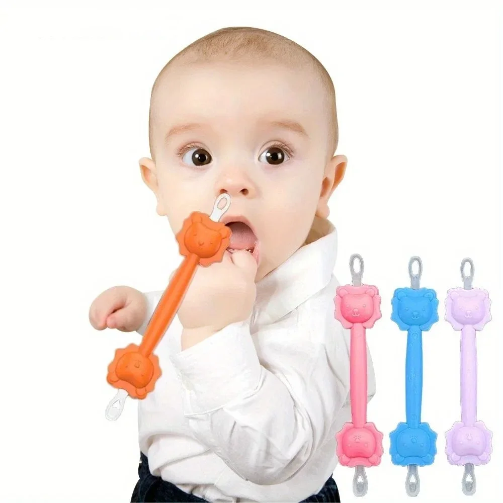 Baby Cleaner Spoon Double-headed Soft Wax Curette Nose Cleaner Ear Wax Pickers Tweezers