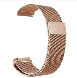 Elegant Milanese Loop Watchband, 20mm/22mm - Premium Stainless Steel Strap for 22mm (Rose Gold)