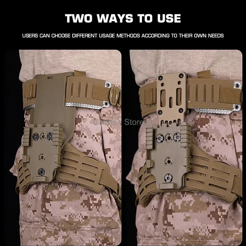 Tactical Holster Combination Adapter MHA QLS Side Kit Thigh Drop Leg Tactical Quick Pull Molle Hunting Comfortable Airsoft Gear pistol holster hunting holster gun holster