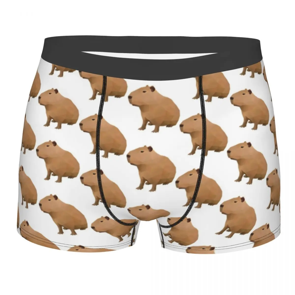 

Capybara Cartoon Men Underwear Animal Lover Boxer Shorts Panties Humor Breathable Underpants for Male