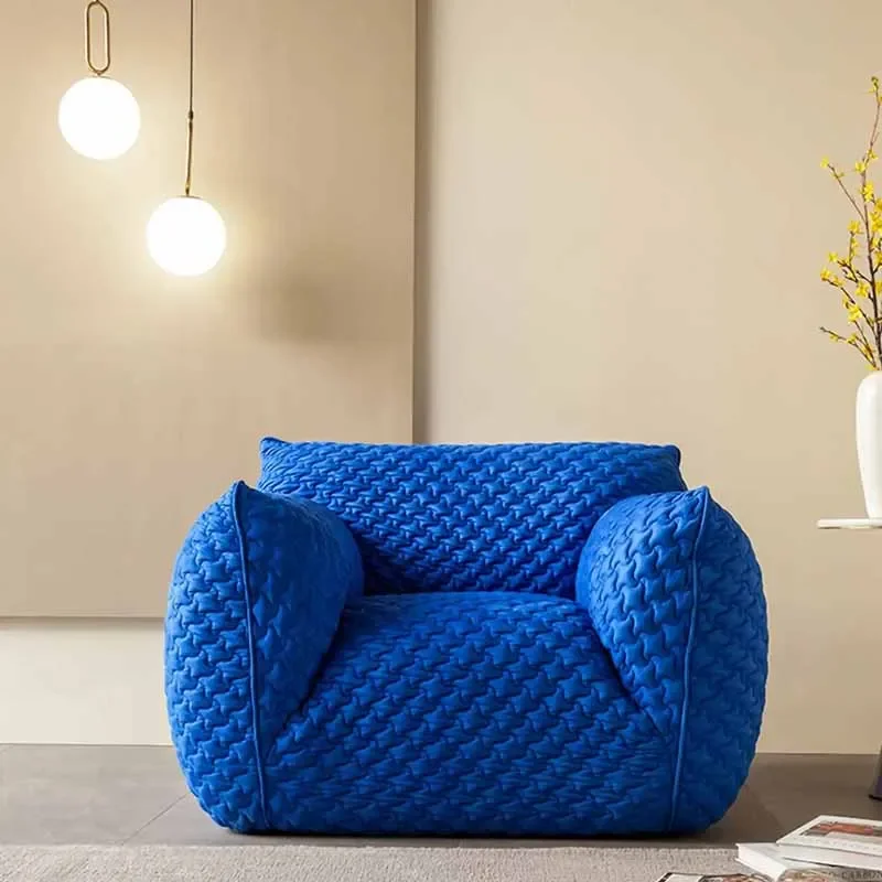 

Living Room Lazy Sofas Blue Luxury Modern Designer Relaxing Sofas Lounge Multifunctional Single Divani Da Soggiorno Furniture