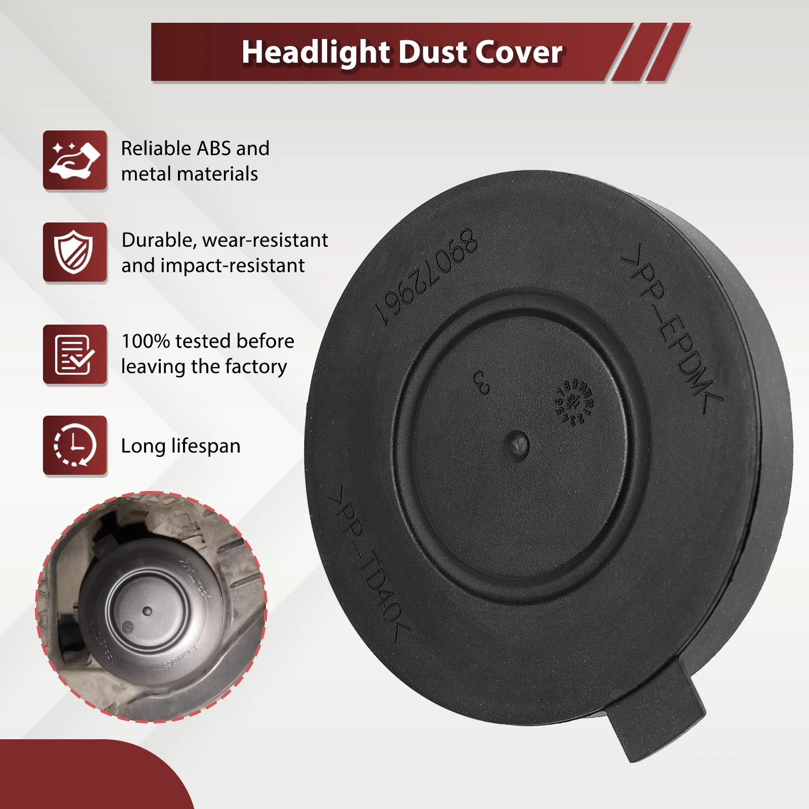 Headlight Dust Cover 1609015380 Headlamp - View #12