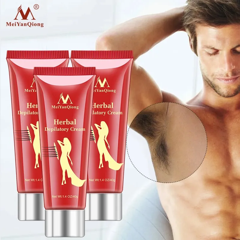 3pcs/lot Herbal Hair Removal Cream Depilatory Painless Cream Removes