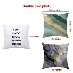Personalized Cozy Pillowcase with Custom Design - Home Decorative Gift (45x45cm) (Double sided - 06)