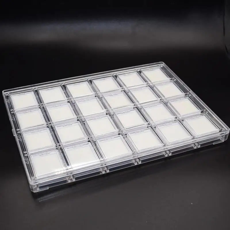 Novel Jewelry Gemstone Display Storage Box Gem Jar Show Case Tray with Lid Loose Diamond Holder Container Transparent Organizer