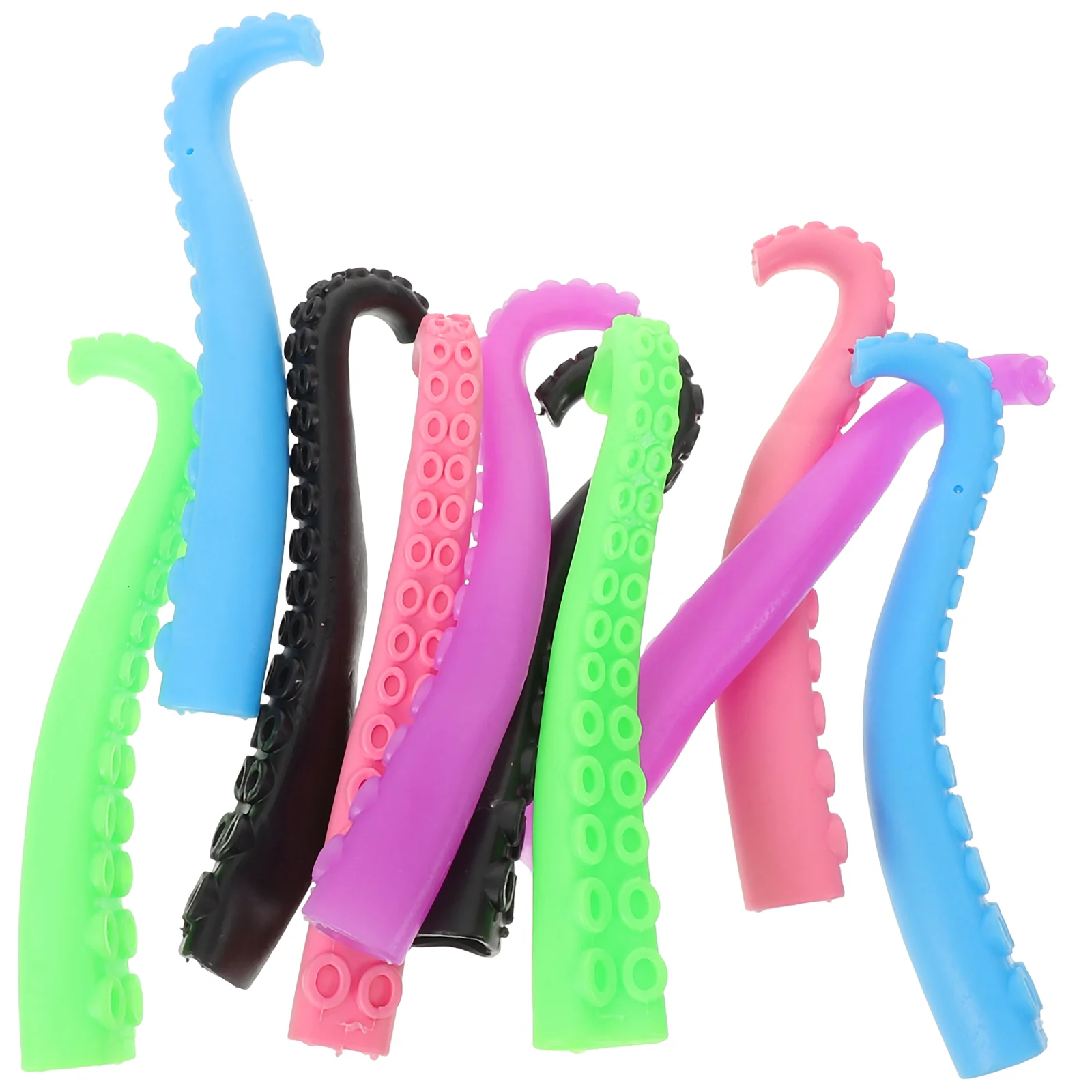 

10 Pcs Octopus Finger Cots Tentacle Puppets Fingertip Toy for Kids Sleeves Mini Toys