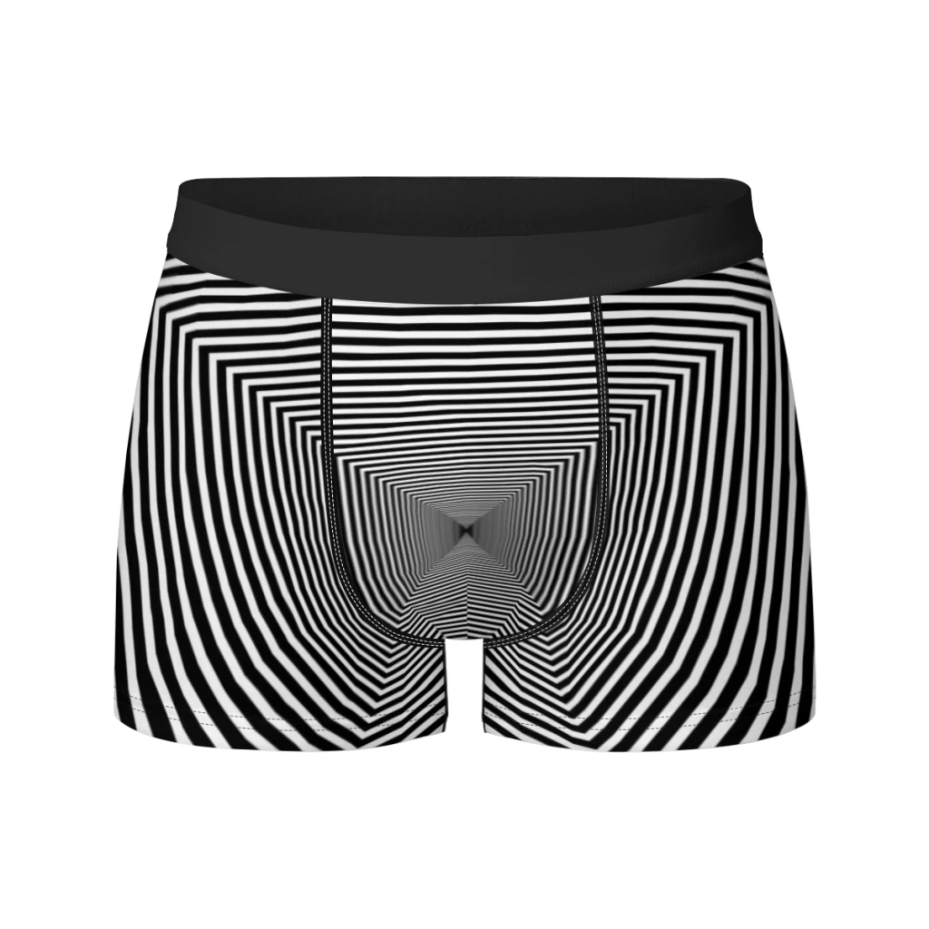 thumbnail image 1 of Ropa interior masculina elástica de seda transpirable divertida e hipnótica de vértigo, calzoncillos tipo bóxer 3D, 1 of 5