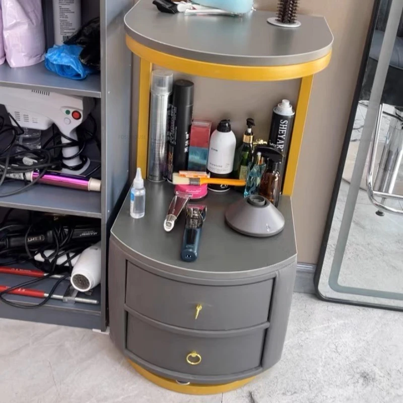 Description Picture 5 of itemWall-mounted Salon Trolleys Hair Salon Special Tool Trolley Barber Shop Tool Cabinet Salon Wall Storage Hair Cutting Cabinet GL