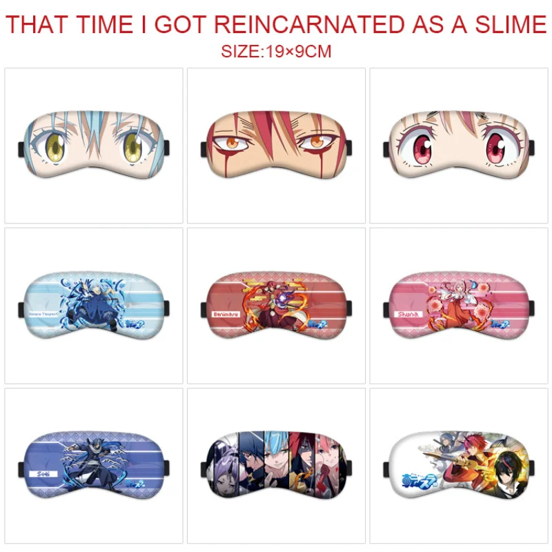 

Anime Eye Mask That Time I Got Reincarnated As A Slime Printed Eyeshade Cosplay Mask Sleep Blind Pack Benimaru Shuna Accessories