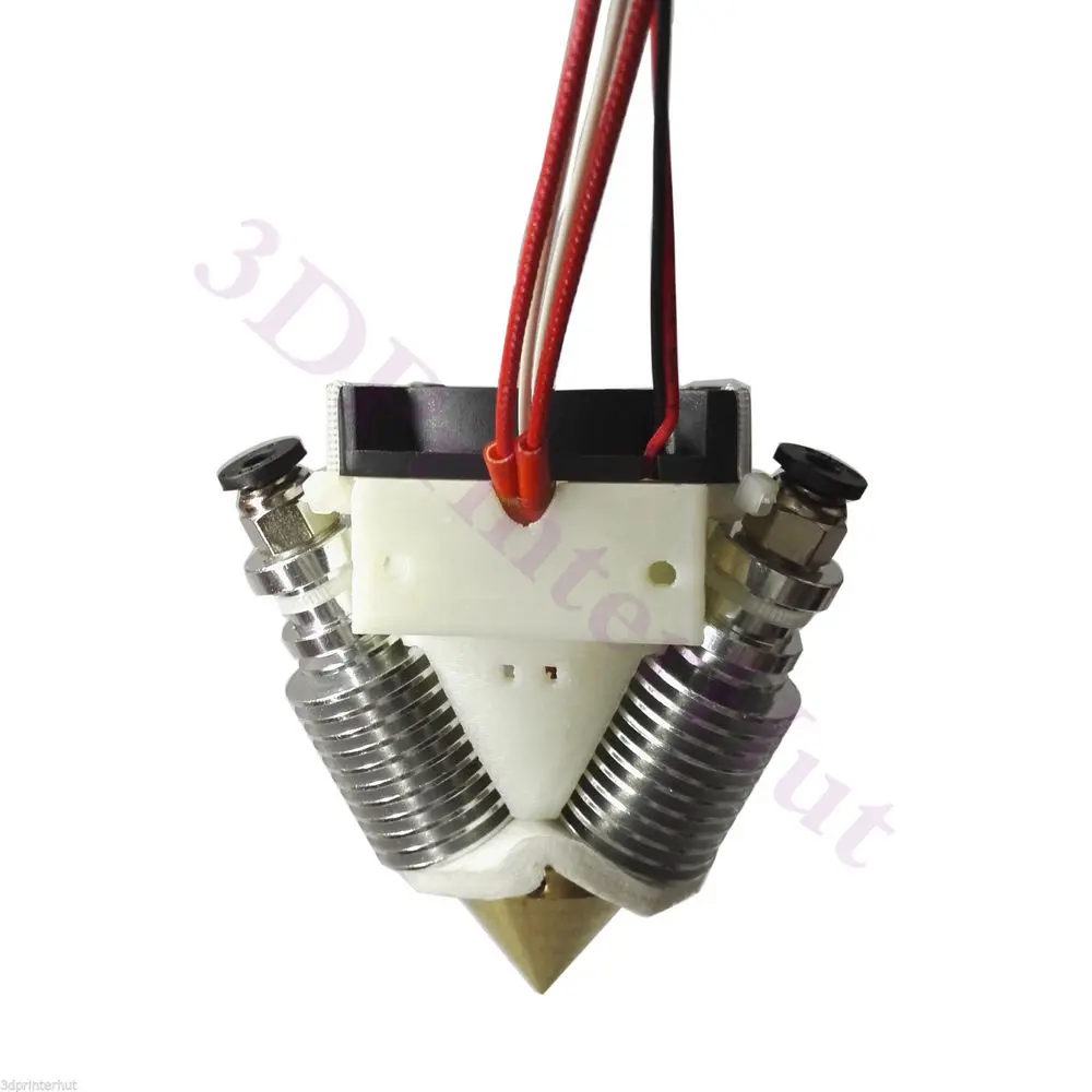 Impressora 3d Diamante Hotend Multi Cor Extremidade Quente em para Fora Extrusora Hotend Kit Completo Conjunto para 0.4 mm 1.75 mm Filamento
