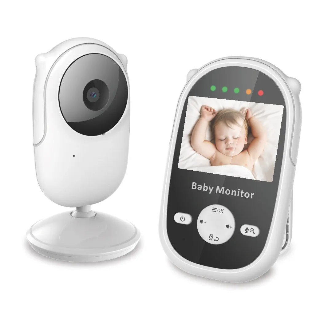 2.4Inch TFT Screen 2x Zoom Video Baby Monitor Lullaby Nanny Cam Wireless Camera VOX Temperature Display Night Vision Babysitter