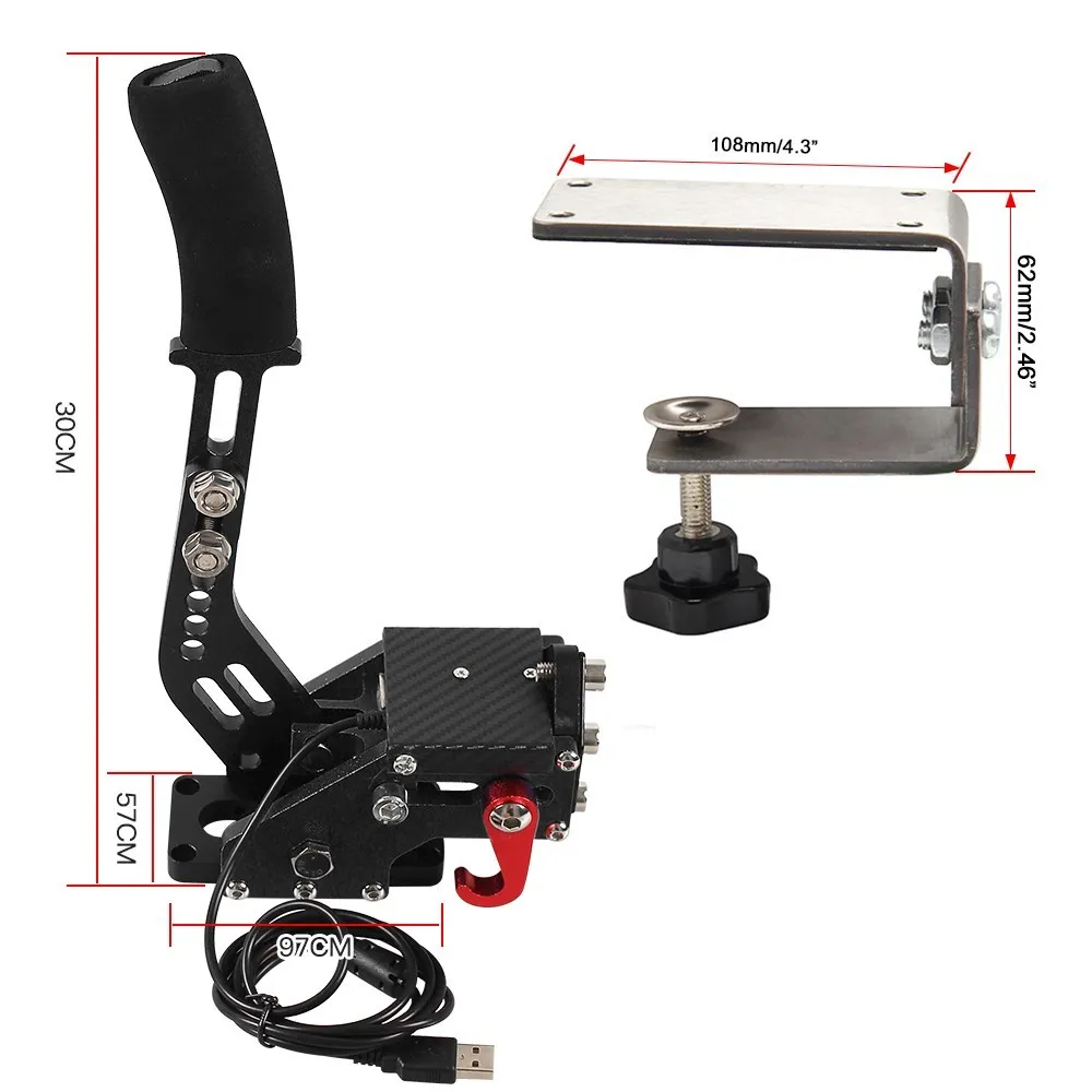 Brake System Handbrake For Rally For Logitech G29/G27/G25 PC Hall Sensor USB SIM Racing Racing Games T300 T500 HB-1009 racing handbrake