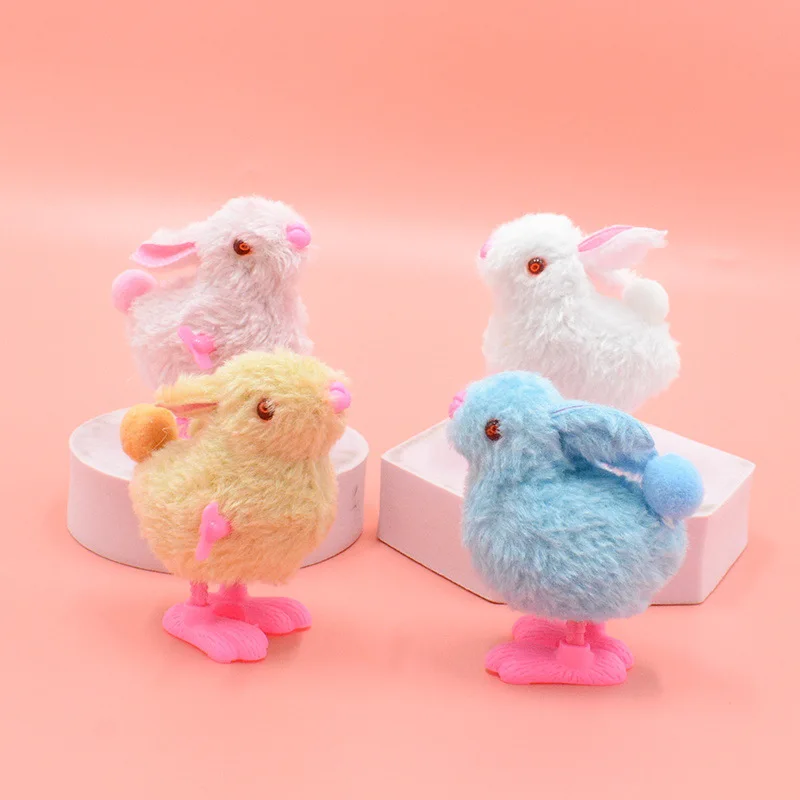 

Clockwork Rabbit Animal Plush Stuffed Rabbit Toy Cartoon Animal Jumping Rabbit Children Baby Puzzle Clockwork Toys Kids Gift