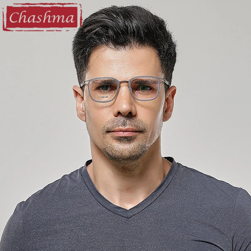 Ultra Thin Light Weight Eyeglasses Men Prescription Glasses Titanium