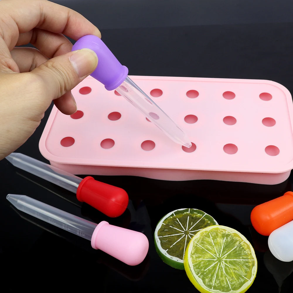 Silicone world 5ml Silicone Plastic Pipette Dropper Feeding Medicine Liquid Eye Ear Pipette Dropper Lab Experiment Supplies Tool