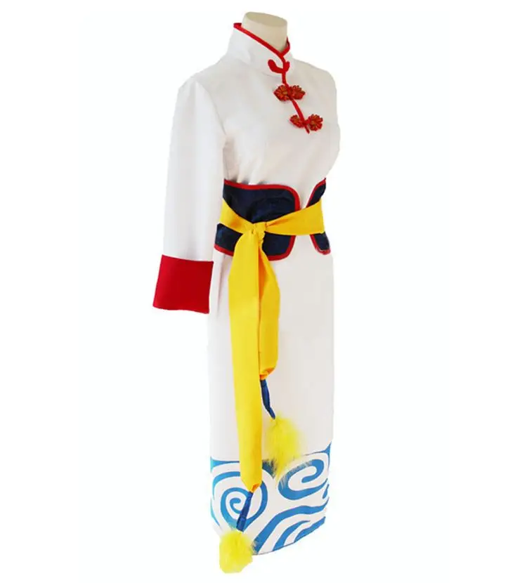 Japanese Anime Gintama/Silver Soul Kagura Yato costume/Wig /Cape Kagura Chinese Dress Cosplay Dress