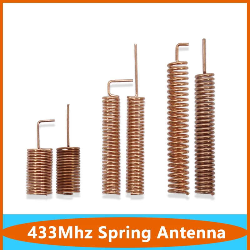 100Pcs 433 Mhz Rf Modulo Trasmettitore Ricevitore Antenna A Molla Interna Bobina Elicoidale 433 Mhz Per Telecomando Wireless Luce Pcb