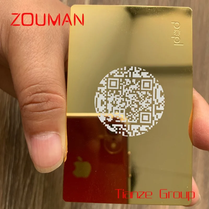 

Custom , Never iss it 24K Gold etal Digital Busins N Card